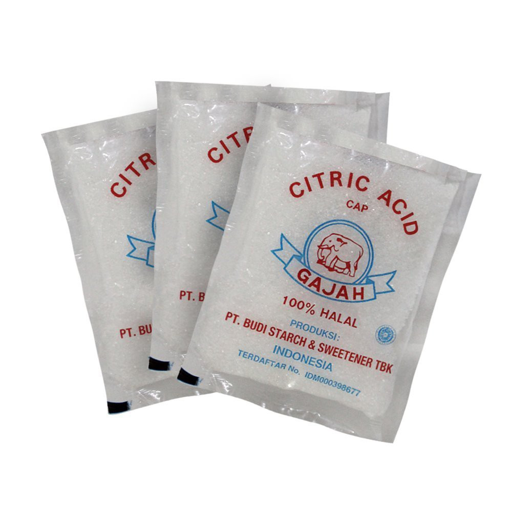 

[PGO] Citric Acid / Garam Asem Cap Gajah 50gr Renceng isi 5 pcs