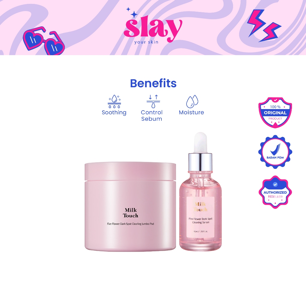 slayourskin [Milk Touch] Five Flower Dark Spot Line (Toner Pads, Serum)