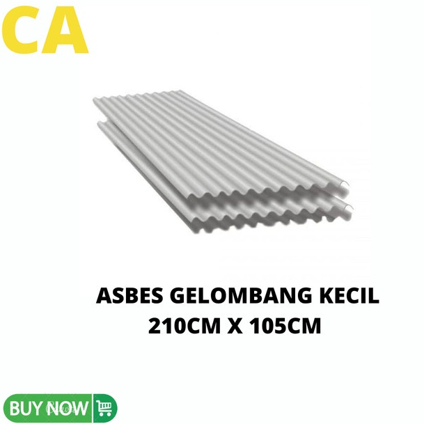 ASBES GELOMBANG KECIL 210CM X 105CM
