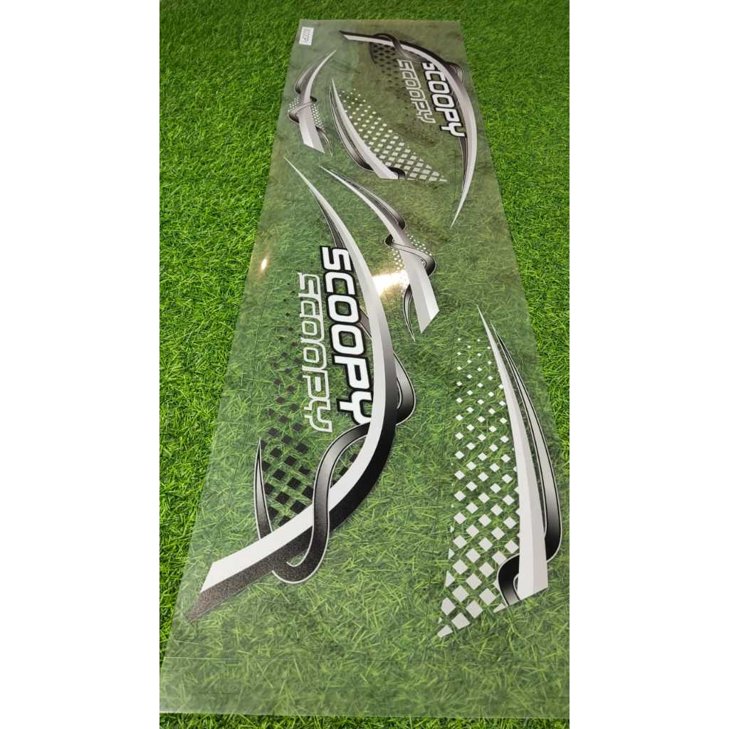 Striping Scopy 2017  Sampai 2024 Bahan Polet Bening Transparan Sticker Variasi Lis Simple