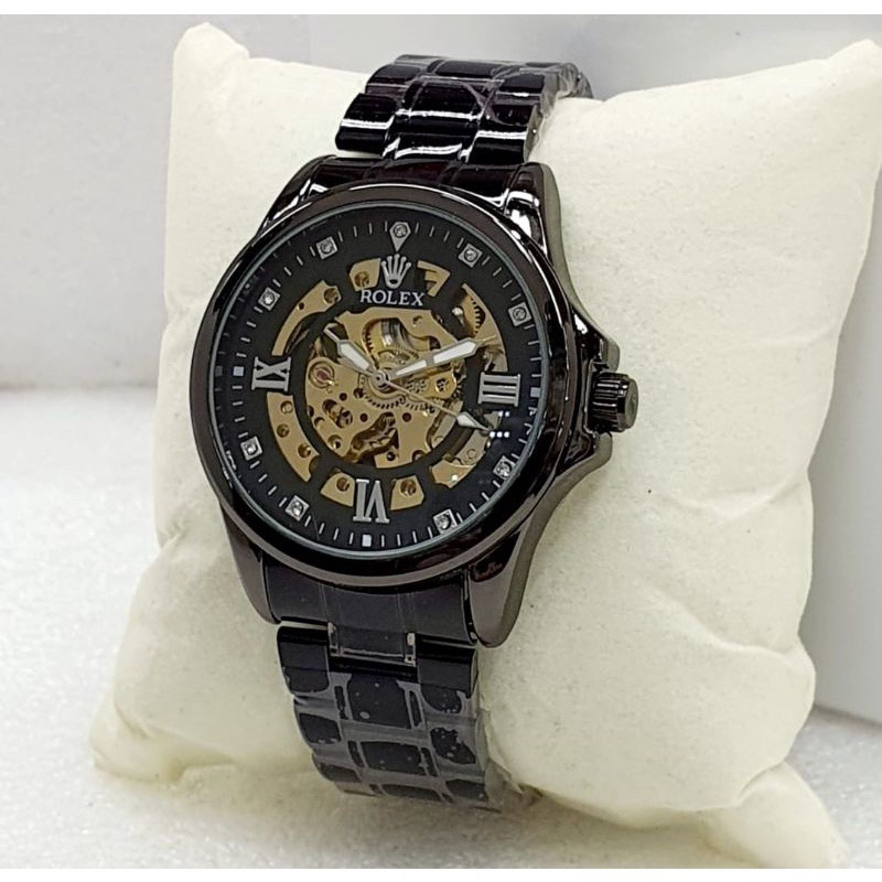 ✅COD Jam Tangan Pria Rolex Automatic Premium Tanpa Baterai Full Stainless Steel Anti Air FREE BOX Ja