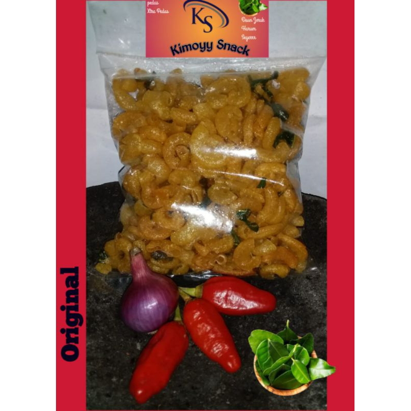 

Makaroni Kimoyy | Pedas | Gurih | Renyah Kriuk | Aroma Daun Jeruk | Ngeunah Pisan 1 Kg