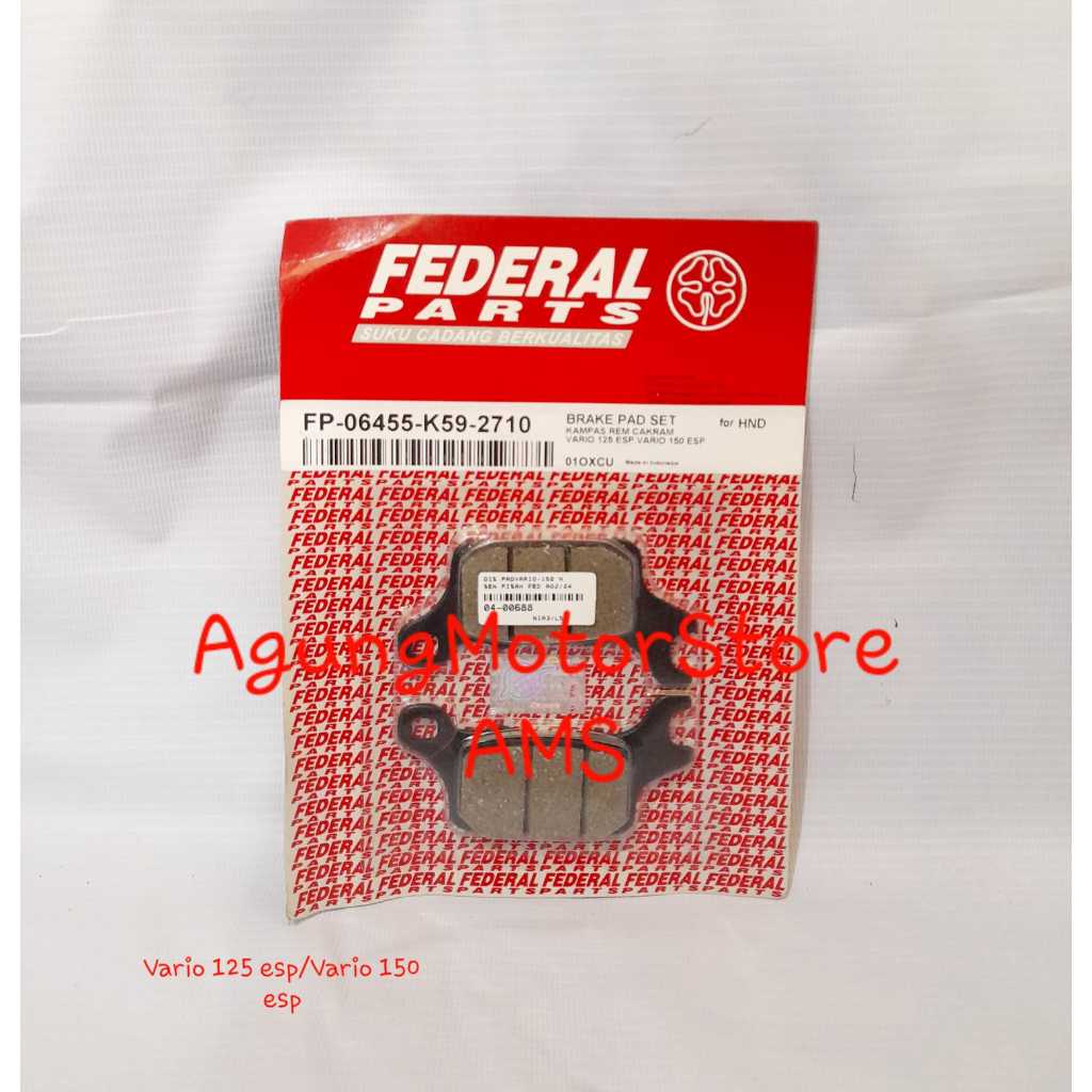 KAMPAS REM DEPAN HONDA VARIO 125 ESP VARIO 150 ESP MERK FEDERAL
