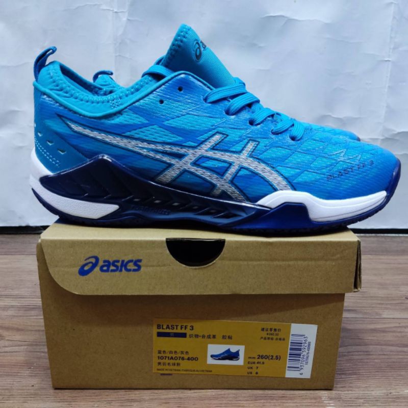 ASICS BLASH FF BLUE | Sepatu Sneakers Pria Olahraga Volly Jogging Running Import Quality