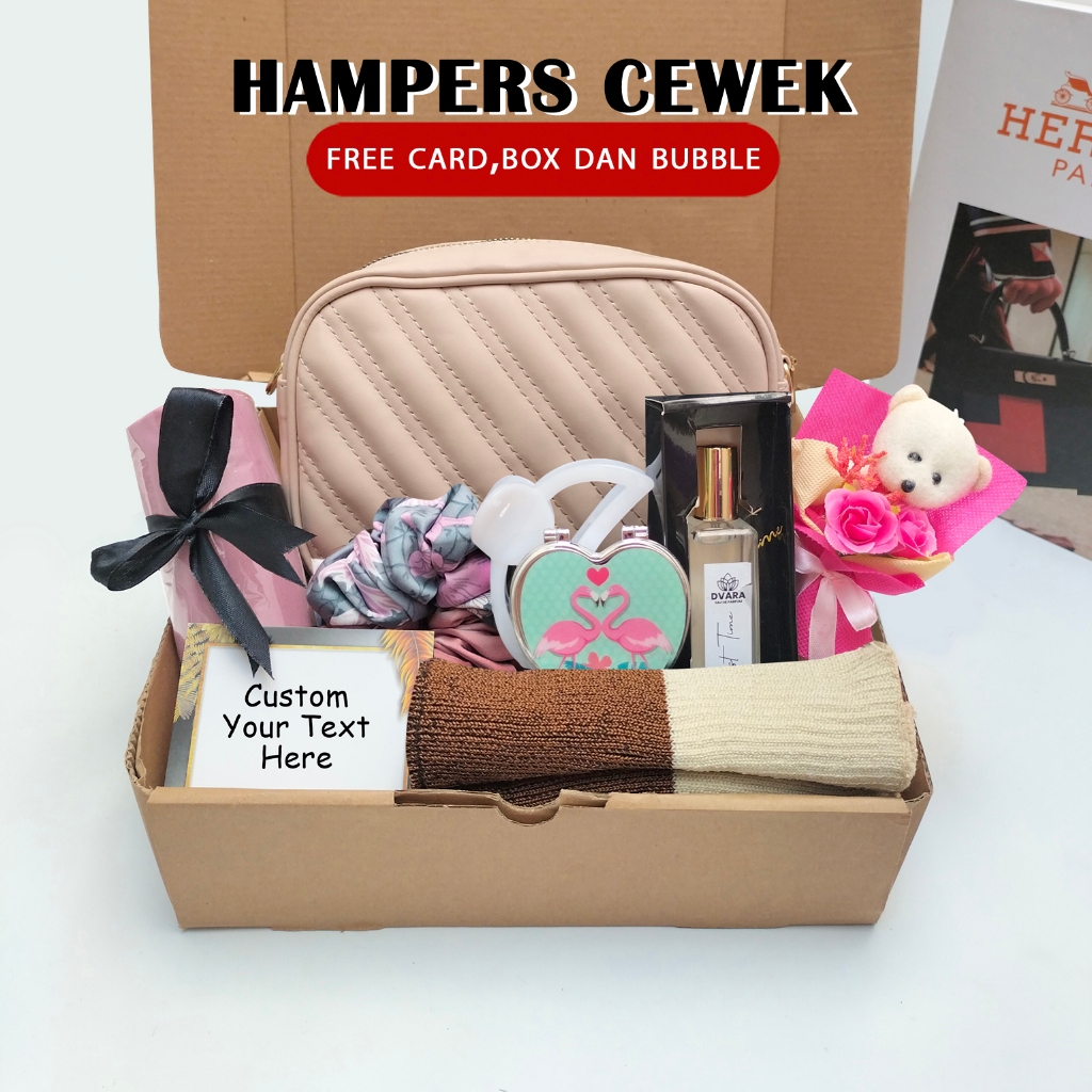 

Paket kado ulang tahun set hampers tas wanita hadiah wisuda gift anniversary wedding pernikahan