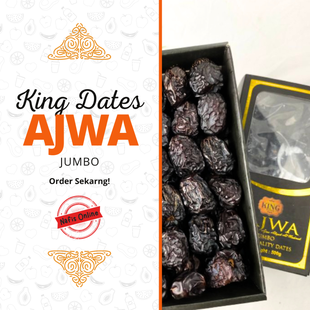 

KURMA AJWA JUMBO | KING DATES 500GR FRESH
