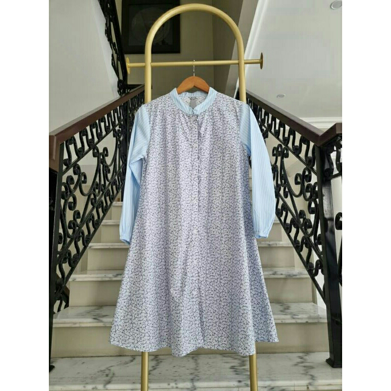 tunik batik wanita ori by edness kayla long tunic cewek mewah ukuran xl terbaru formal pesta murah