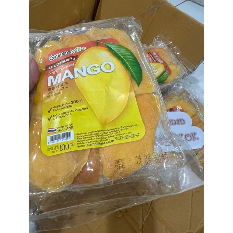 

Dried Mango 100gram Green Ville, Dried Mango Asli BKK