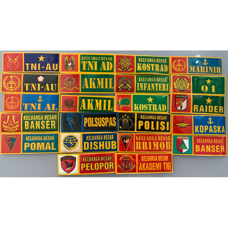 Sticker Stiker Plat Nomor Mobil Motor Timbul Sepuluh Ribu Dapat Empat - RAIDER, POLSUSPAS, Akademi T