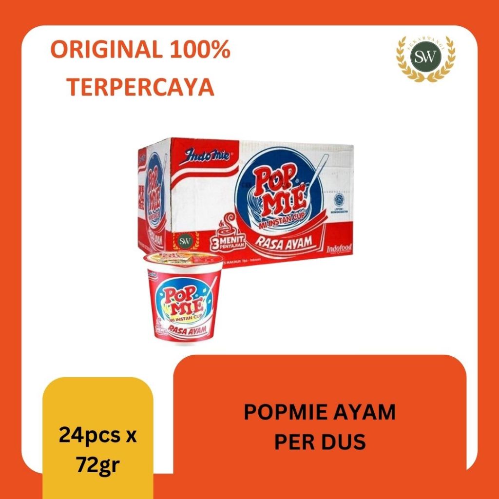 

POP MIE KUAH RASA AYAM - PER DUS - ISI 24PCS