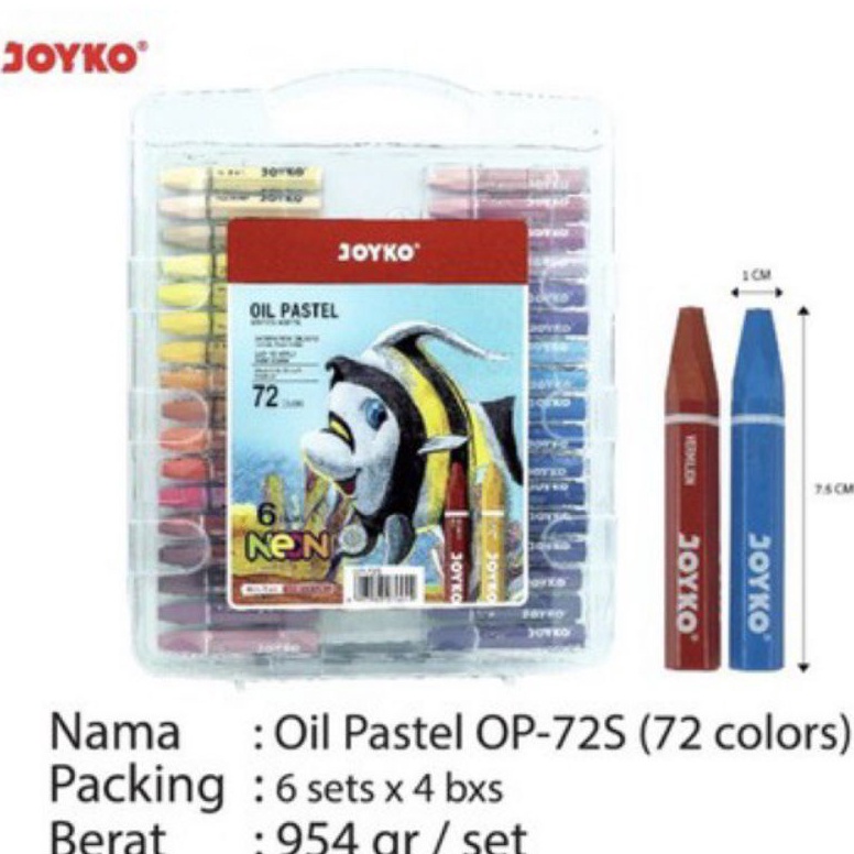 

KODE G65T Crayon JoykoOil pastel Joyko 72 warna 1 set