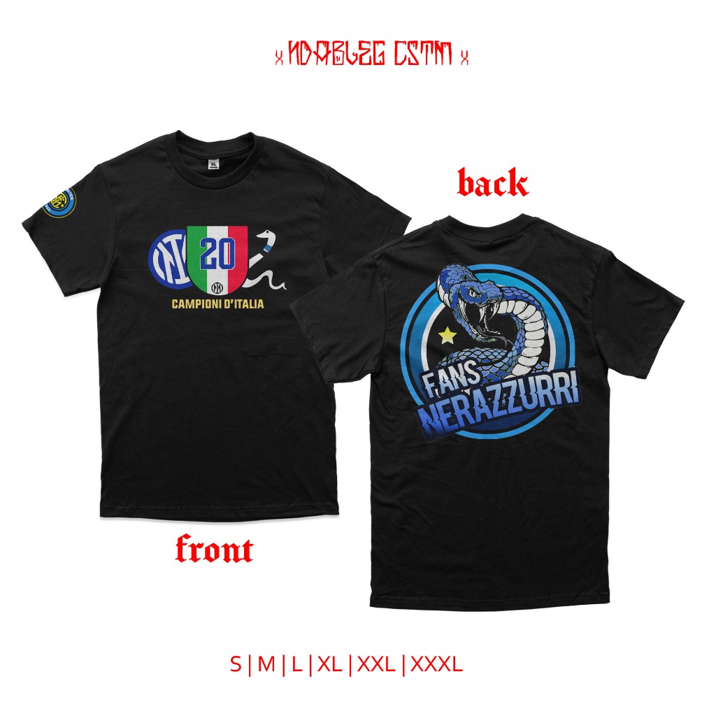 kaos inter milan scudetto 2024 campioni fans inter milan combed 24s