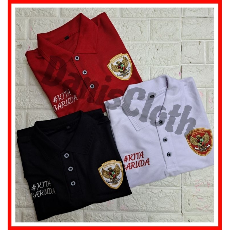 POLO SHIRT TIMNAS INDONESIA POLO GARUDA KAOS TIMNAS BAJU TIMNAS KITA GARUDA KAOS INDONESIA
