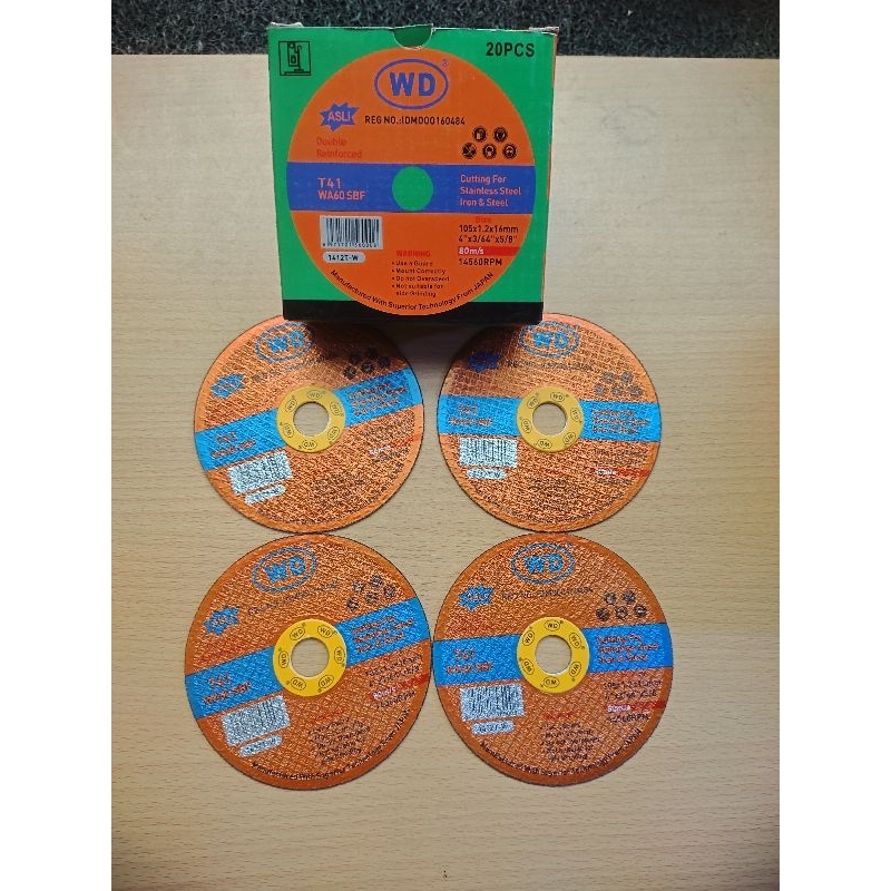 Cating wd potong 4",pemotong besi,plat,siku dll