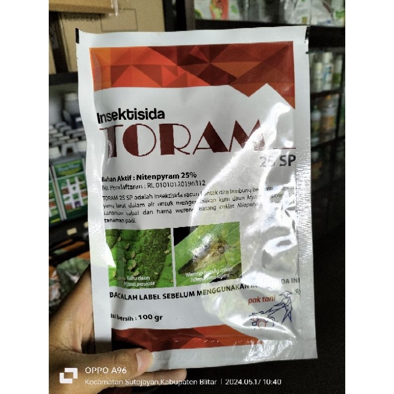 RIZQUNA PERTANIAN ~ Obat wereng toram nitenpyran 25% 100gram