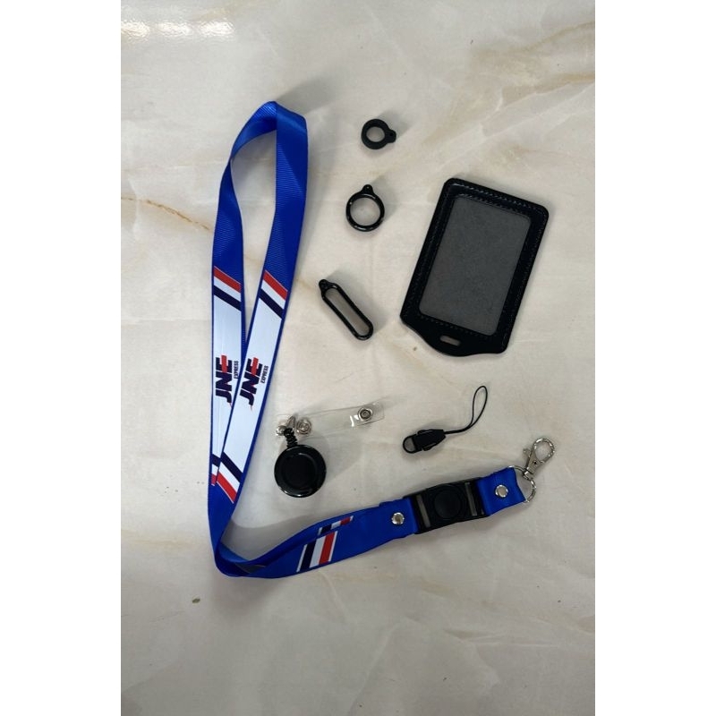 

Tali Lanyard JNE EXPRESS / Lanyard BIRU Premium lanyard / gantungan kunci / gantungan id card / gantungan flashdisk / nametag hp name tag / gantungan pengait handphone 1