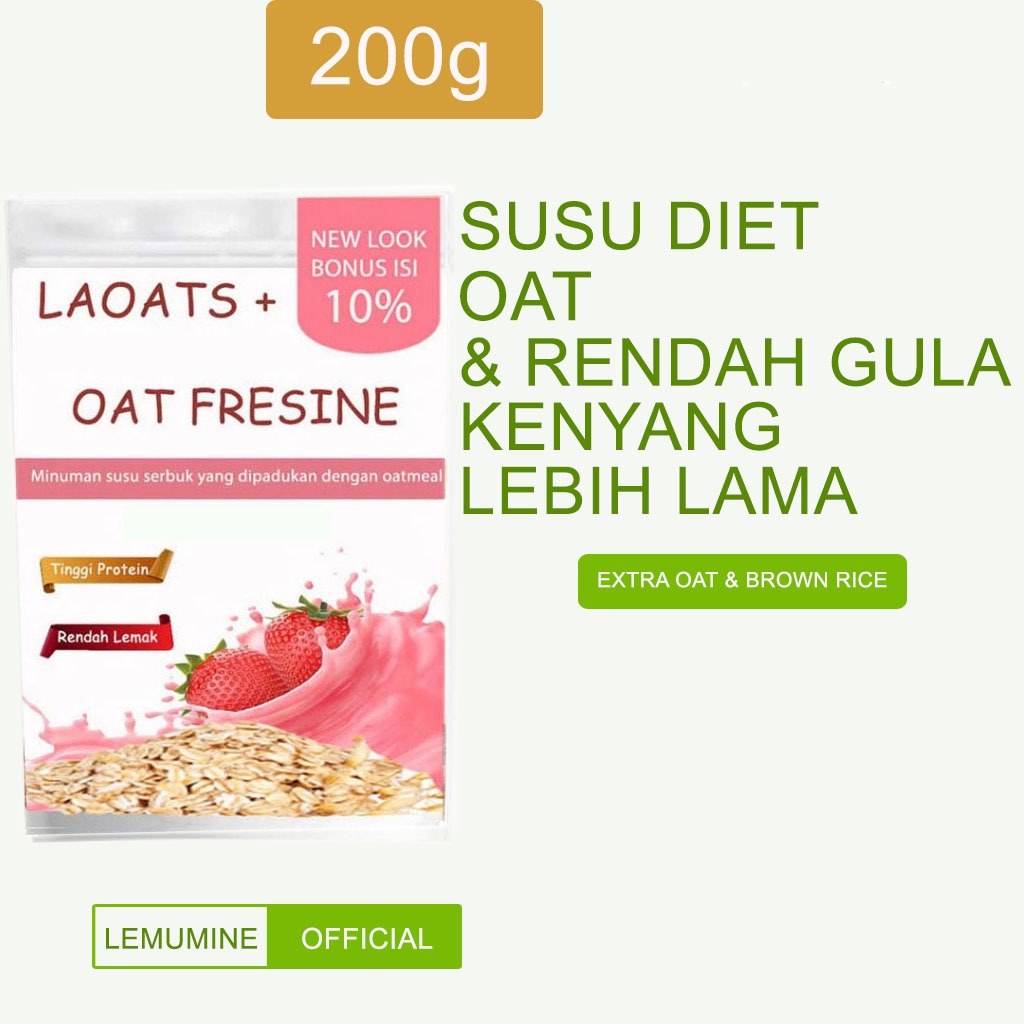 

Oatmeal Diet Penurun Berat Badan Low Fat Oat Milk Susu Diet Pengganti Makan Susu Bubuk Rendah Lemak Laoats
