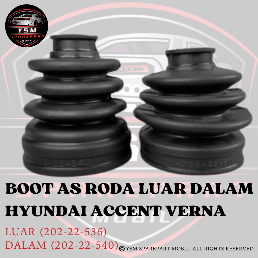 KARET AS RODA CV JOINT HYUNDAI ACCENT VERNA