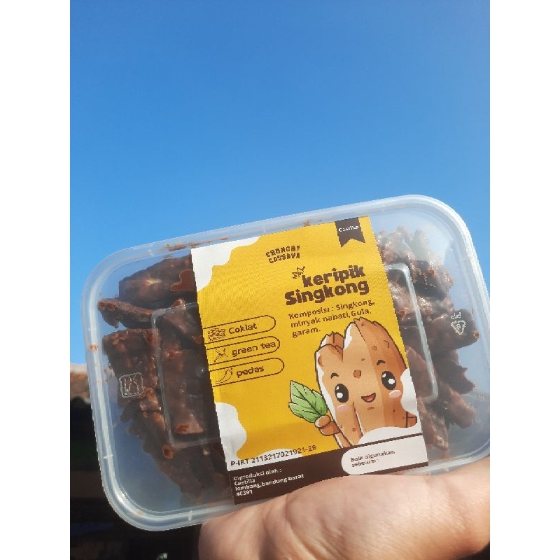 

Keripik singkong coklat lumer