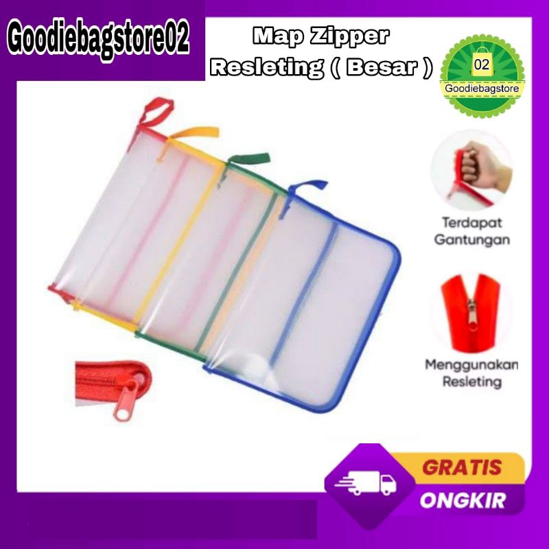 

Map Zipper Ressleting Besar