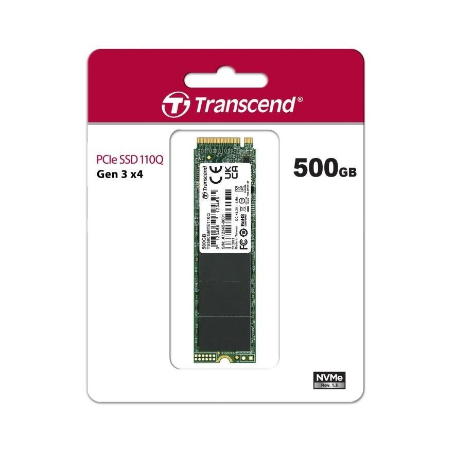 SSD Transcend MTE110Q 1TB 500GB - SSD M.2 PCIe MTE110Q NVME