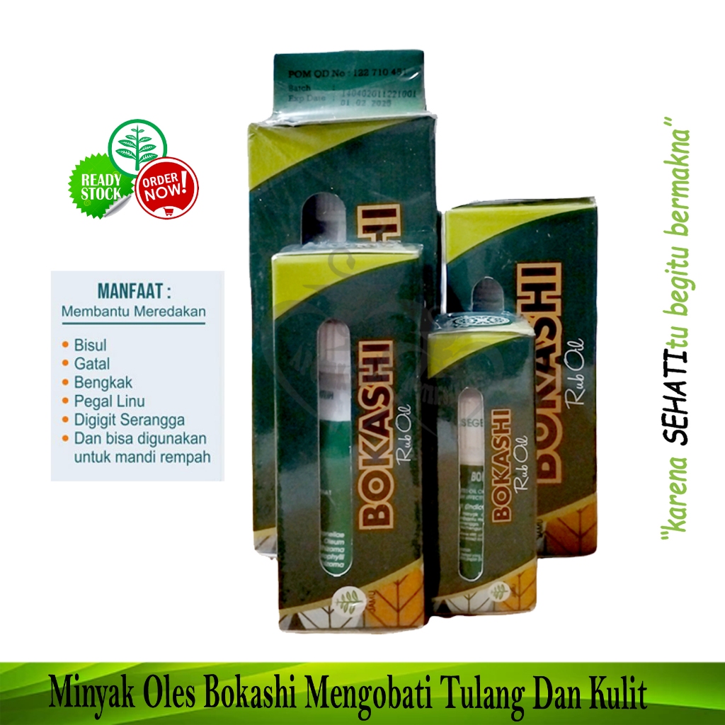 MINYAK BOKASHI 35ML / Minyak Oles Nyeri Otot Pegal Linu