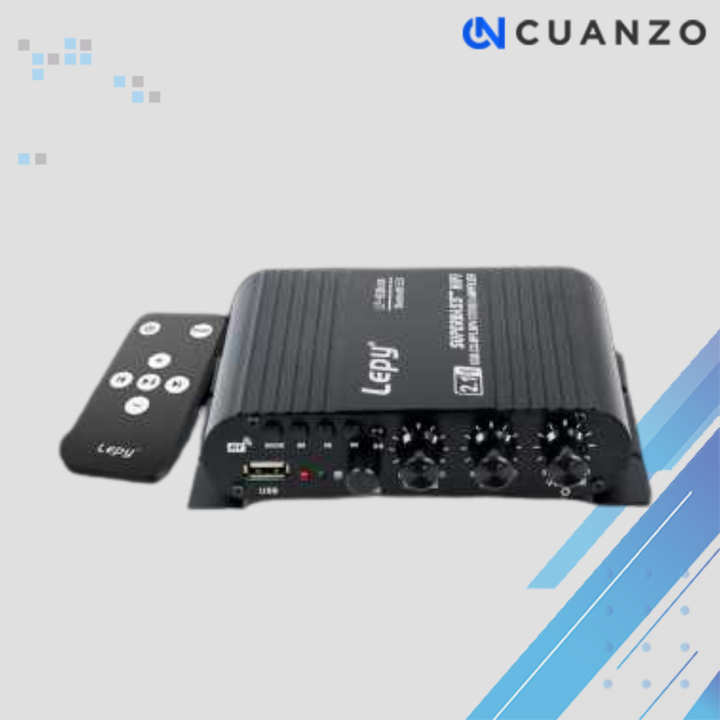 Audio Amplifier Bluetooth USB HiFi Sound Booster with Remote / Ampli Amplifier Audio Speaker Home Th