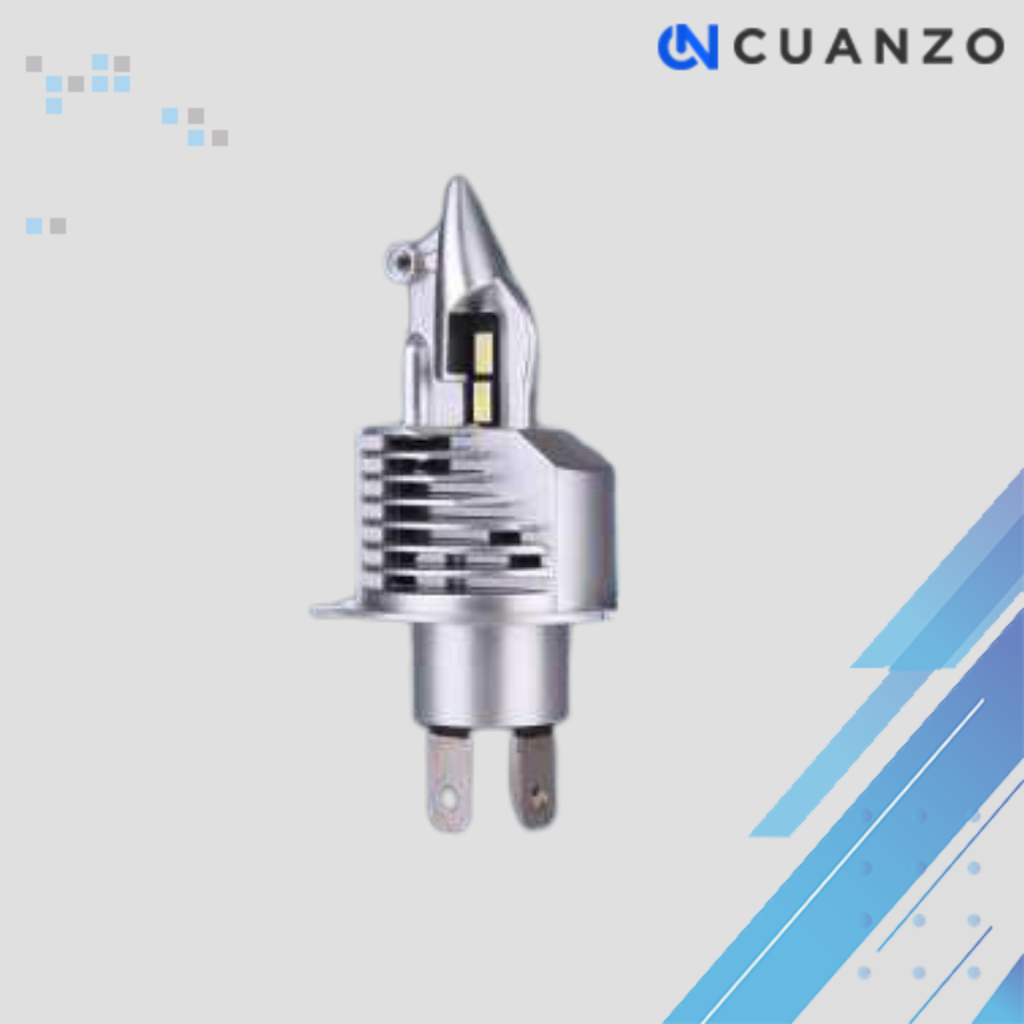 Lampu Depan Mobil LED Headlamp H4 CSP Cool White 80W 12V 2 PCS / Lampu Mobil Putih H4 Lampu Depan Mo