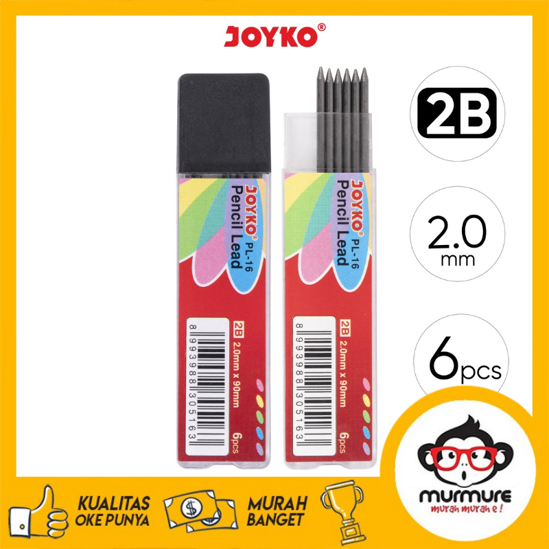

MURMURE I PENCIL LEAD ISI PENSIL MEKANIK JOYKO PL-16 2B 2.0 MM