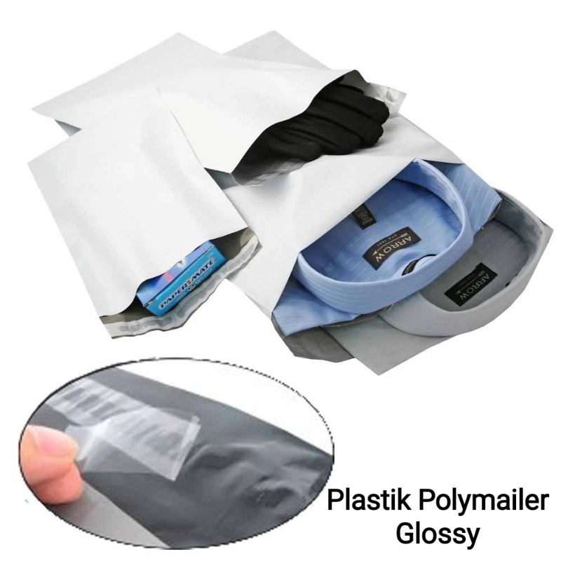 

Plastik Polymailer Putih Glossy Satuan