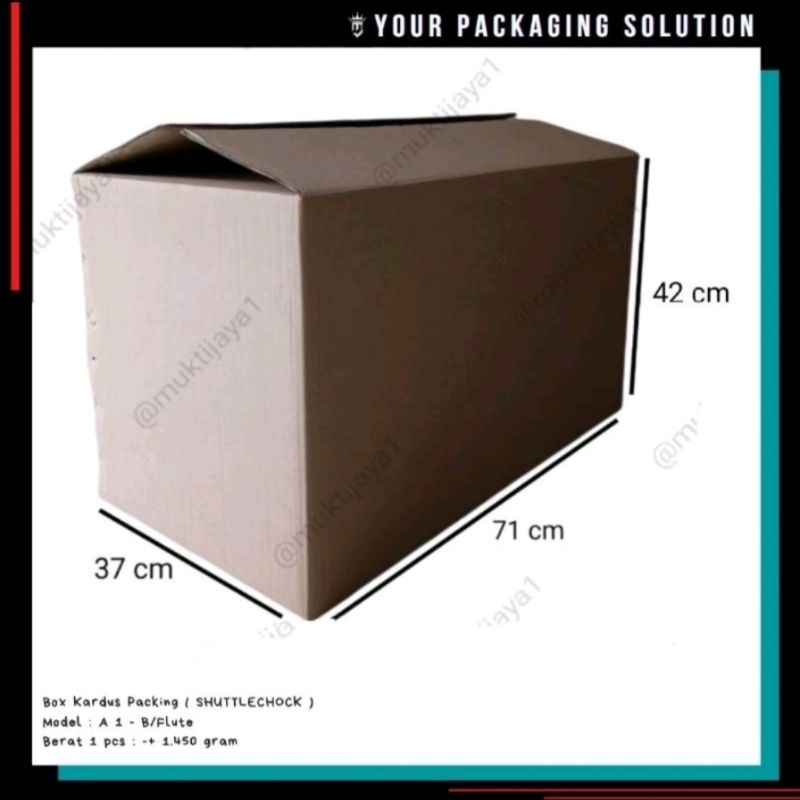 

BOX SHUTTLECHOCK • 71x37x42cm • Kotak/Kardus/Karton