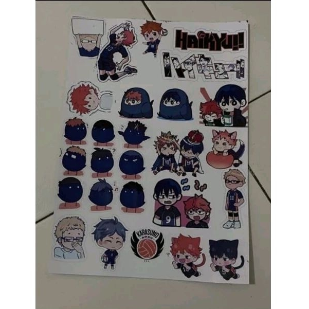 

stiker haikyuu karasuno