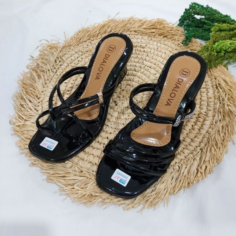 SANDAL WANITA  HAK TAHU 5 CM SANDAL HEELS