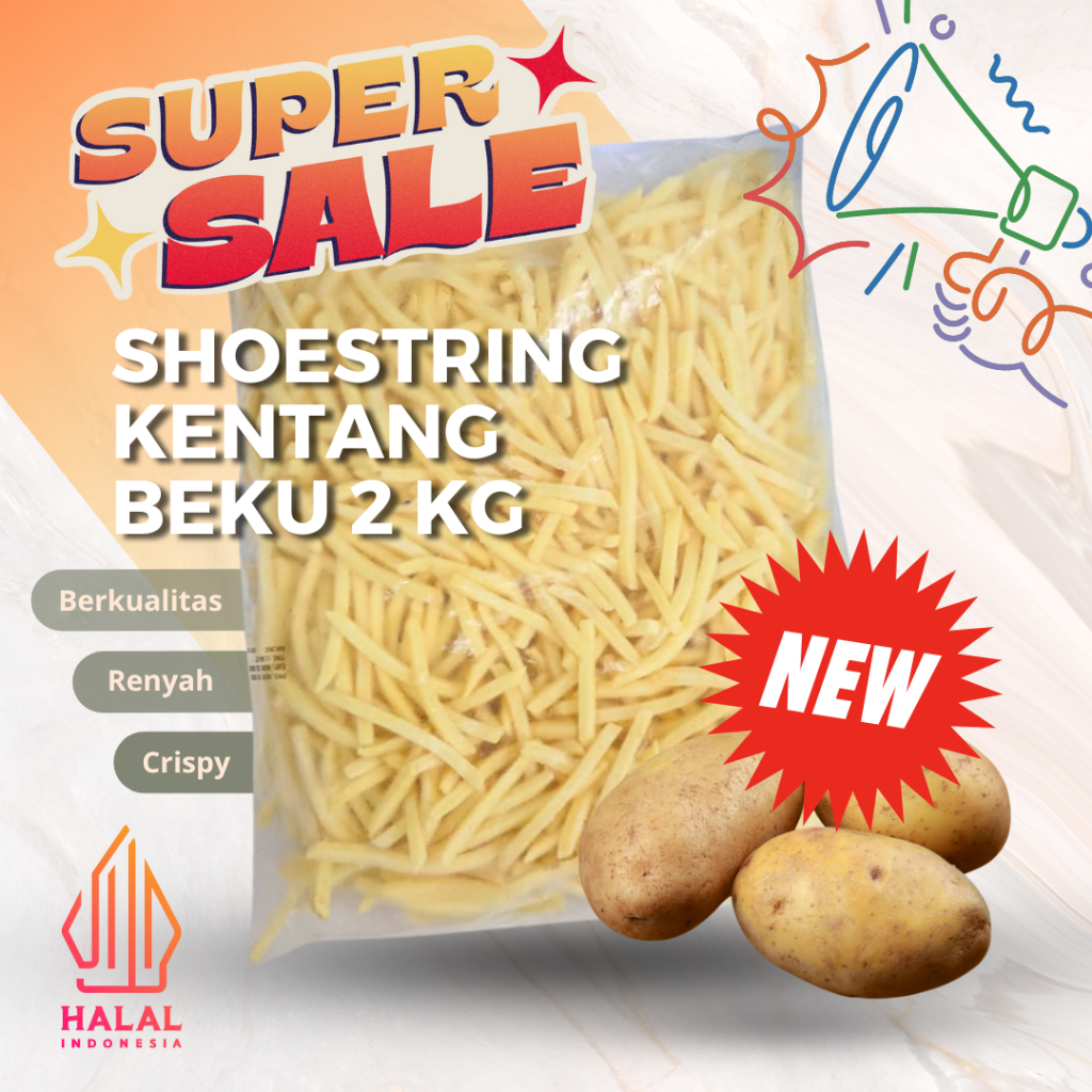 

KENTANG POLOS SHOESTRING 2 KG