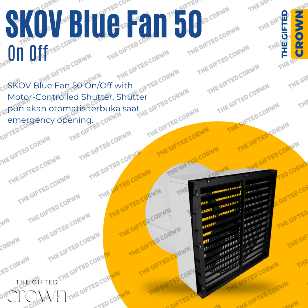 KIPAS/BLOWER 50 INCH SKOV BLUE FAN 50 ON/OFF/ALAT TERNAK KANDANG AYAM UNGGAS