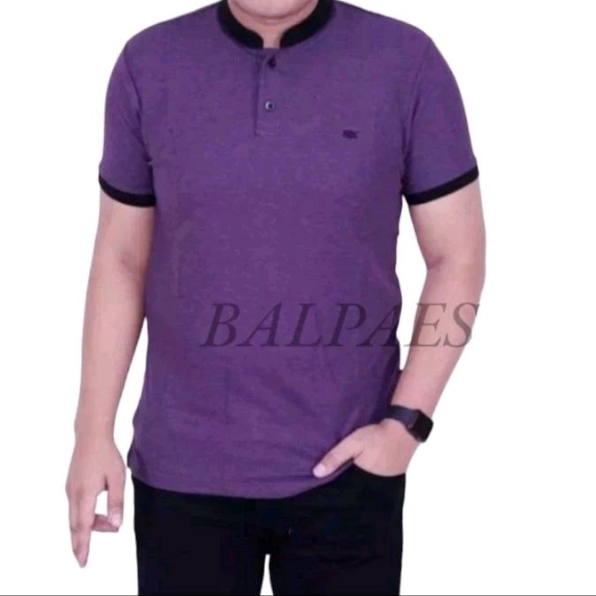 balpaes - kaos polo kerah shanghai pria warna violet kaos polo kerah shanghai termurah kaos polo cas