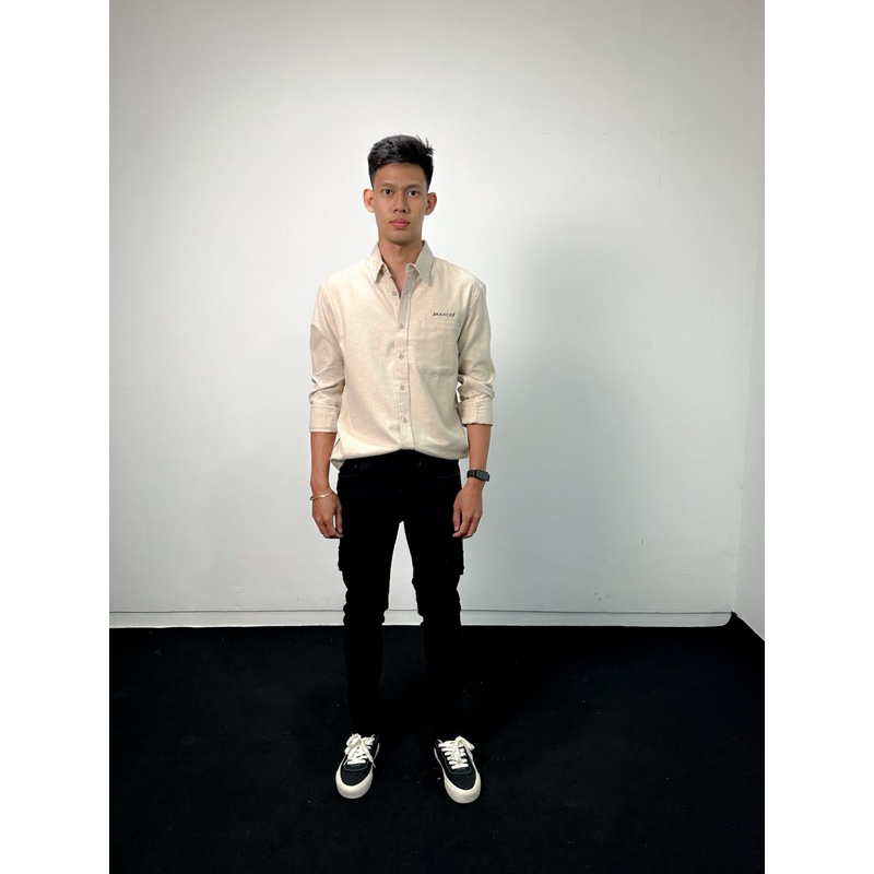 Branché Reguler Flannel Shirt Cream