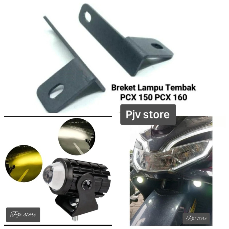 Breket Lampu Tembak Foglamp PCX 160 PCX 150 Breket Dudukan Lampu Tembak PCX 160 PCX 150