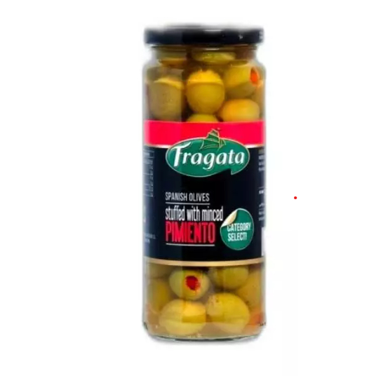

zaitun hijau Fragata Spanish Olives Pimiento 230 g