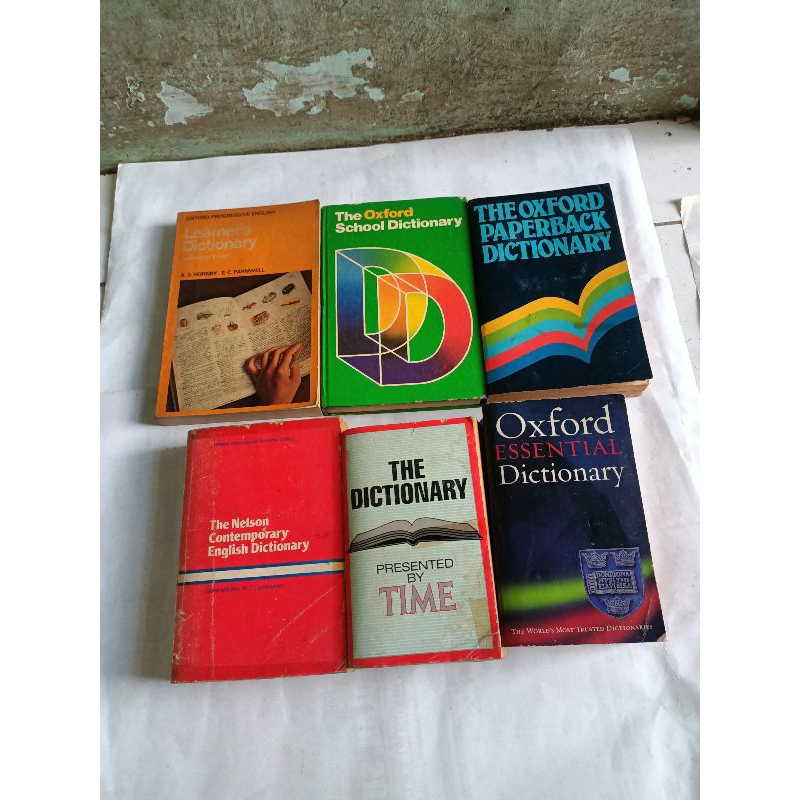 LEARNERS DICTIONARY, THE OXFORD SCHOOL DICTIONARY, THE OXFORD PAPERBACK DICTIONARY, THE NELSON CONTE
