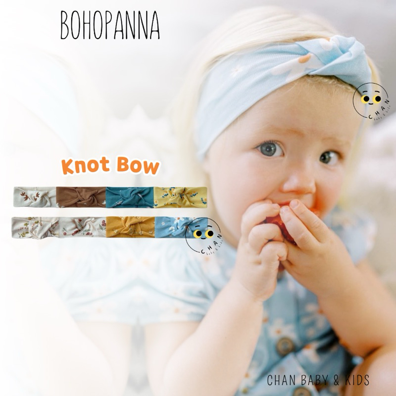 BOHOPANNA - Knot Bow Polos / Motif / Disney (Pita Bayi dan Anak Perempuan)