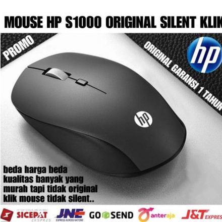 HP S1 mouse wireless gaming silent click original 24G plus 16DPI Wireless Mouse gaming HP silent cli