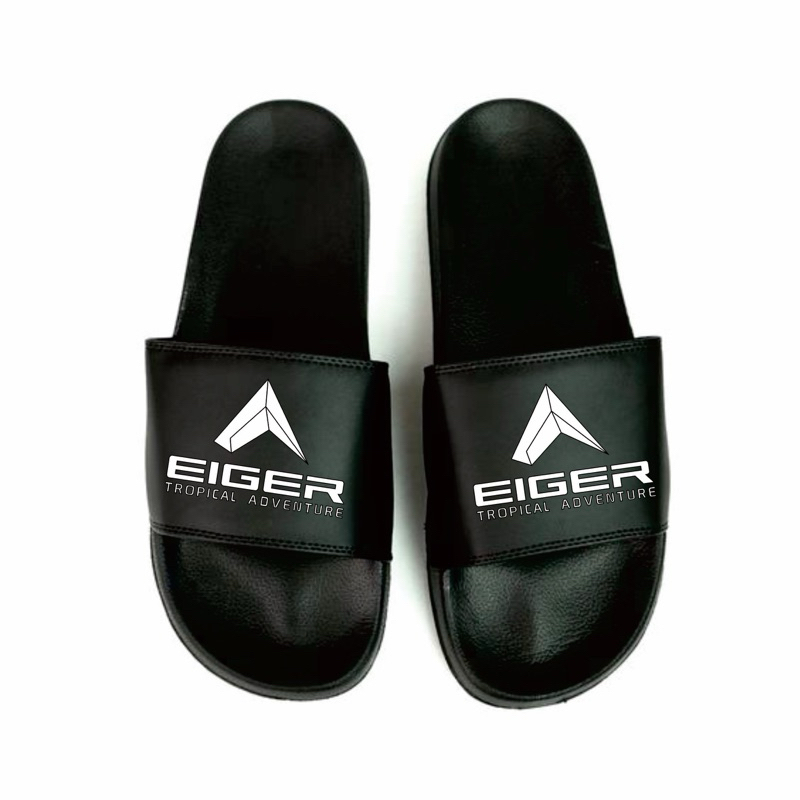 sendal slip on eiger Sandal Slide Pria Wanita Sandal Slop Polos Upper Loke Sistem Sandal Selop Eva A