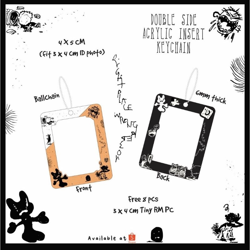 RPWP RM ACRYLIC ID PHOTO HOLDER | ID PHOTO KEYCHAIN | INSERT KEYCHAIN RPWP | ID PHOTO HOLDER AKRILIK