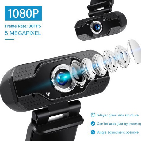 Kamera Webcam ONESOS Original 18P FULL HD  72P HD Dengan MIC Autofocus Meet Zoom Skype Komputer Lapt
