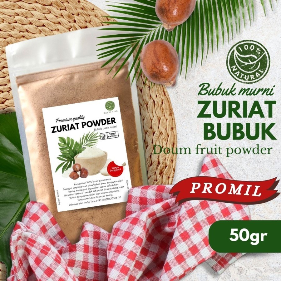 

Zuriat Bubuk Murni 50gr Zuriyat Doum Powder Herbs Time