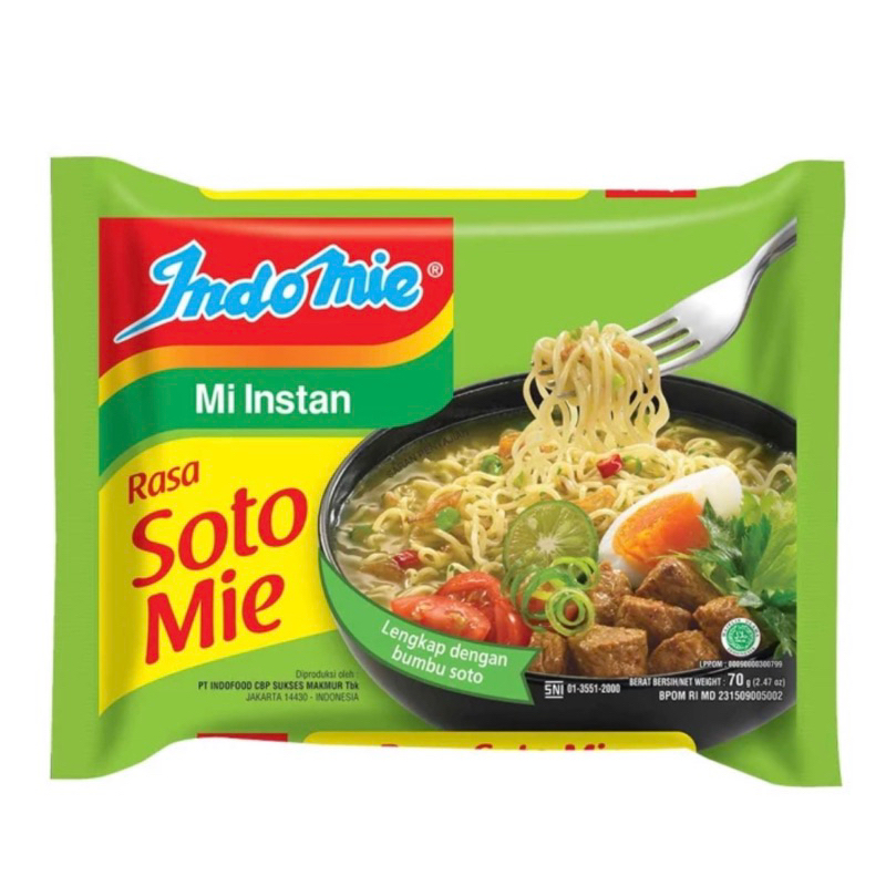 

Indomie Rebus Soto Mie Instan 70 gram