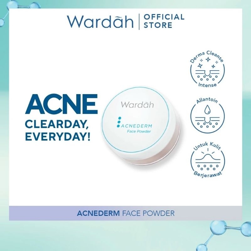 Wardah Acnederm Face Powder Bedak Tabur