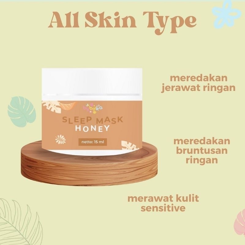 SLEEPING MASK BYBDKA.ID 15ML SLEEPINGMASK - Sleeping Mask bybdka Honey, Masker wajah mengatasi jeraw
