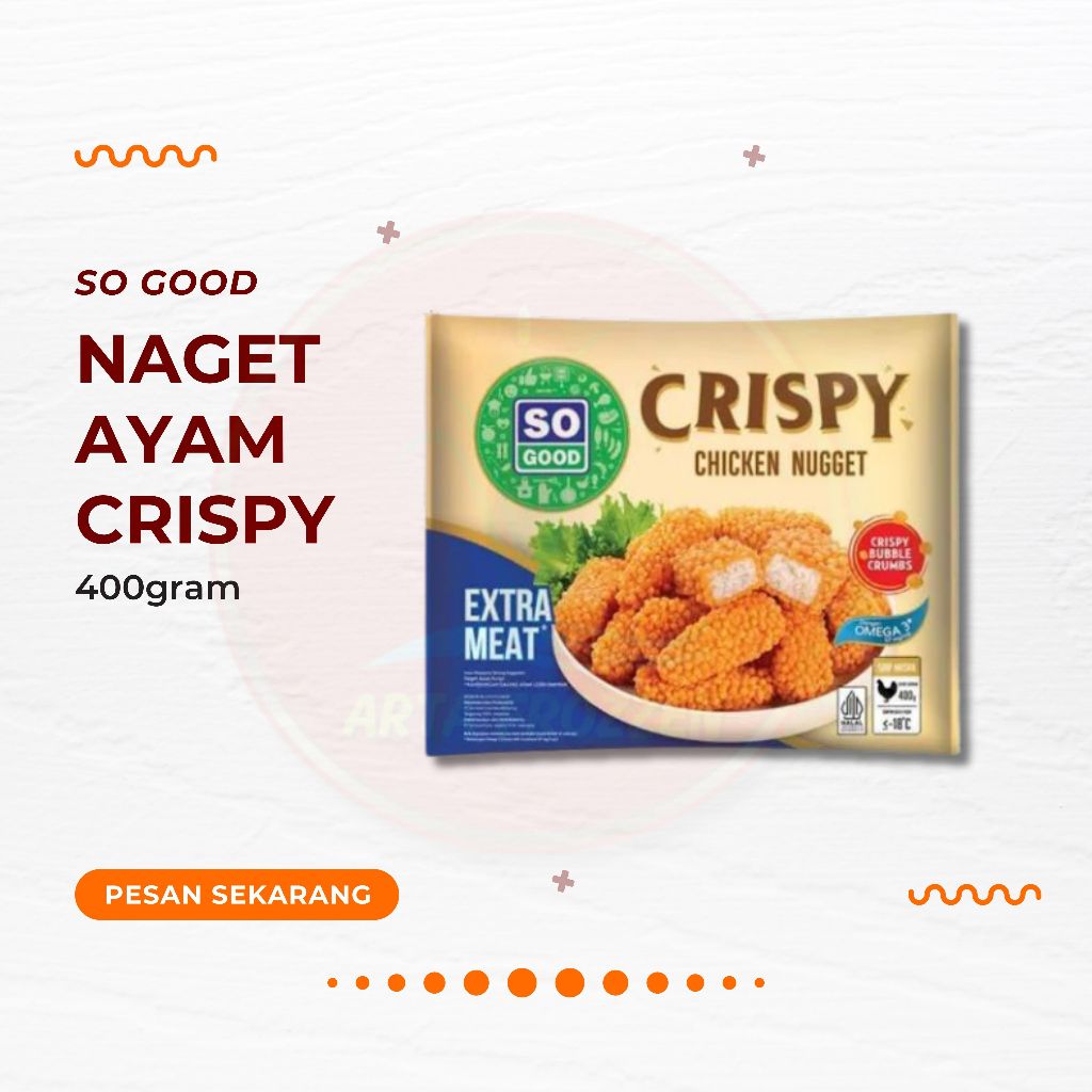 

so good crispy chicken nugget 400gram